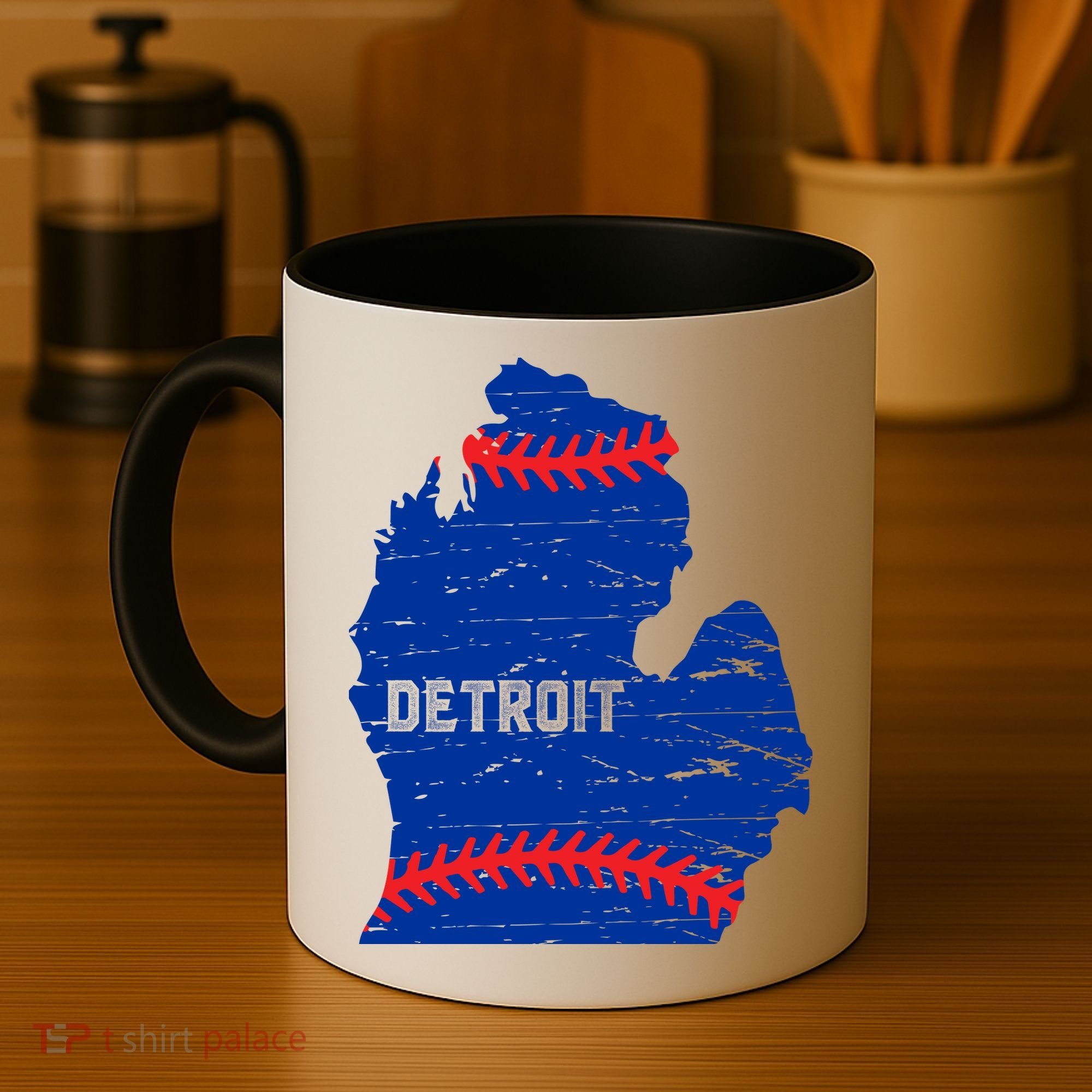 Detroit Michigan Baseball Coffee Mug