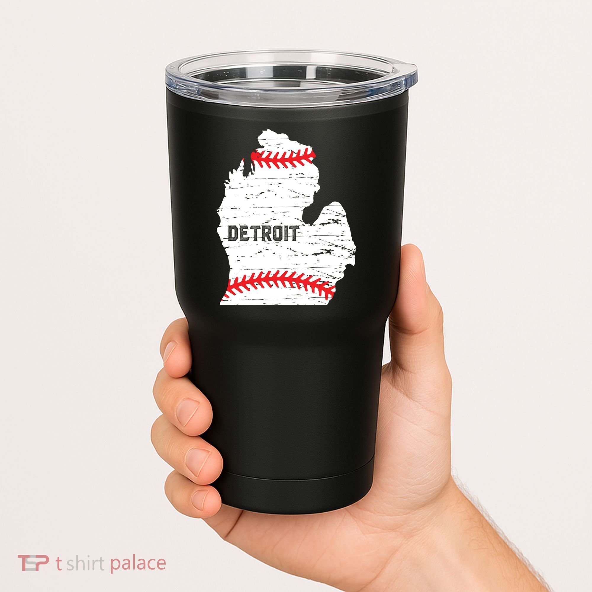 Detroit Michigan Baseball Tumbler