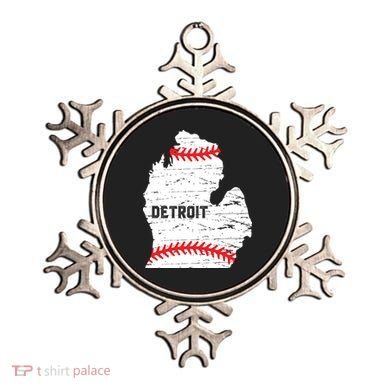 Detroit Michigan Baseball Ornament