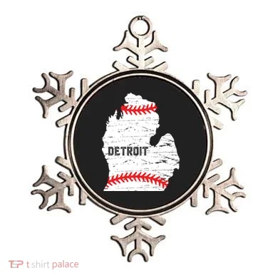 Detroit Michigan Baseball Ornament
