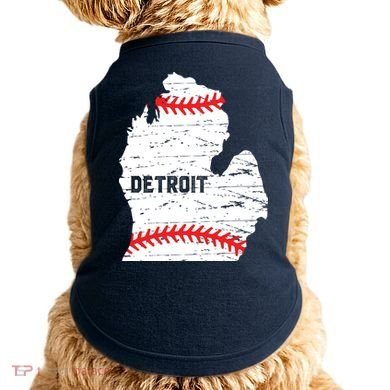 Detroit Michigan Baseball Doggie Tank