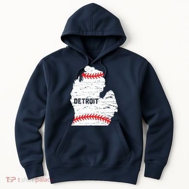 Detroit Michigan Baseball Hoodie