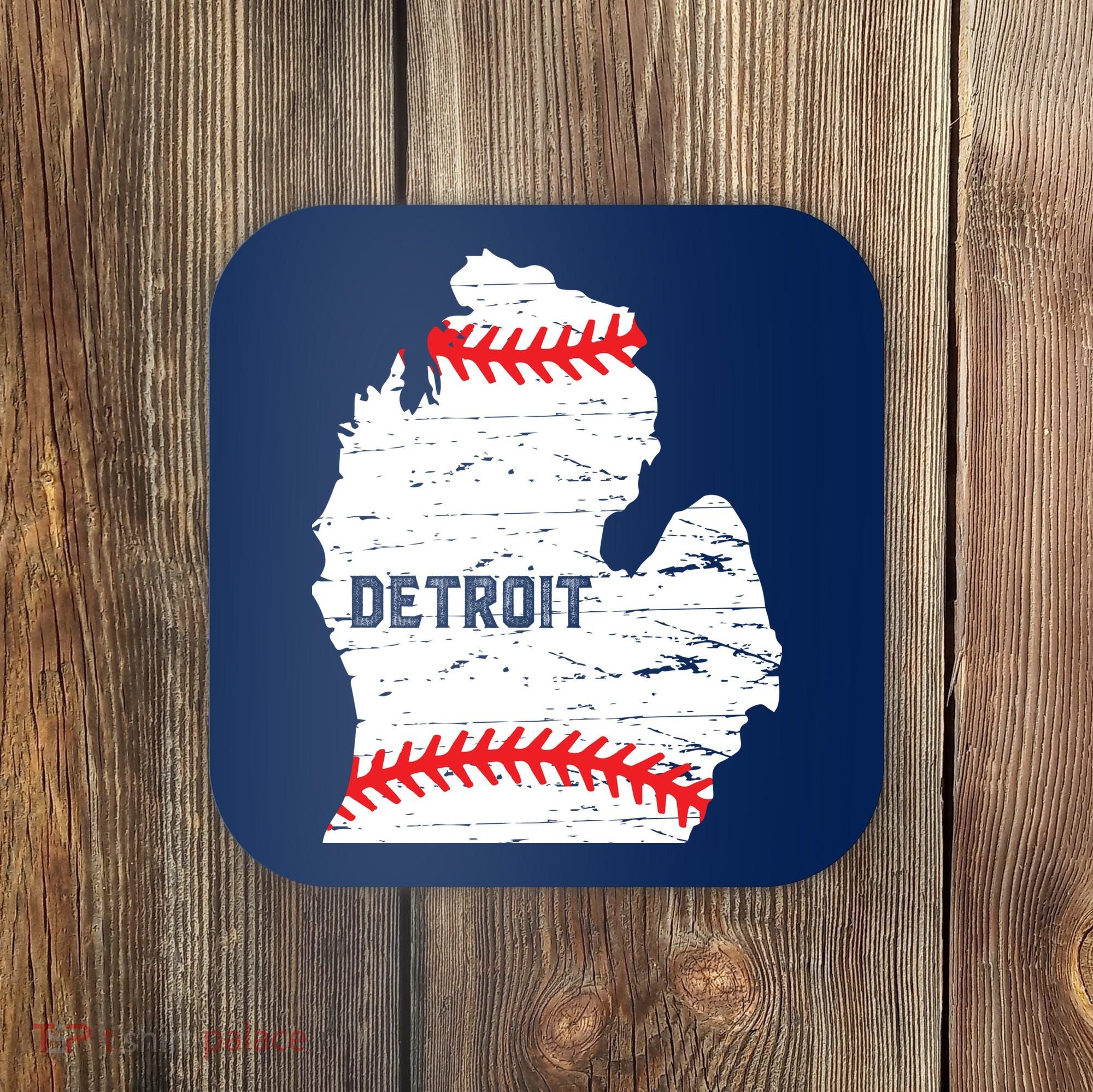 Detroit Michigan Baseball Coaster