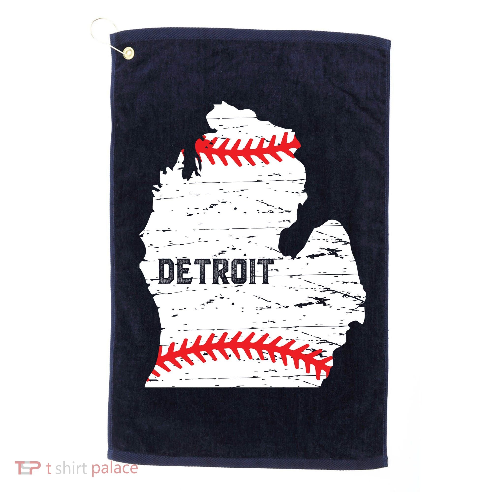 Detroit Michigan Baseball Golf Towel