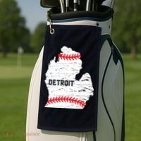 Detroit Michigan Baseball Golf Towel thumb 2