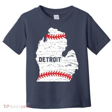 Detroit Michigan Baseball Toddler T-Shirt