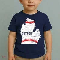 Detroit Michigan Baseball Toddler T-Shirt thumb 2
