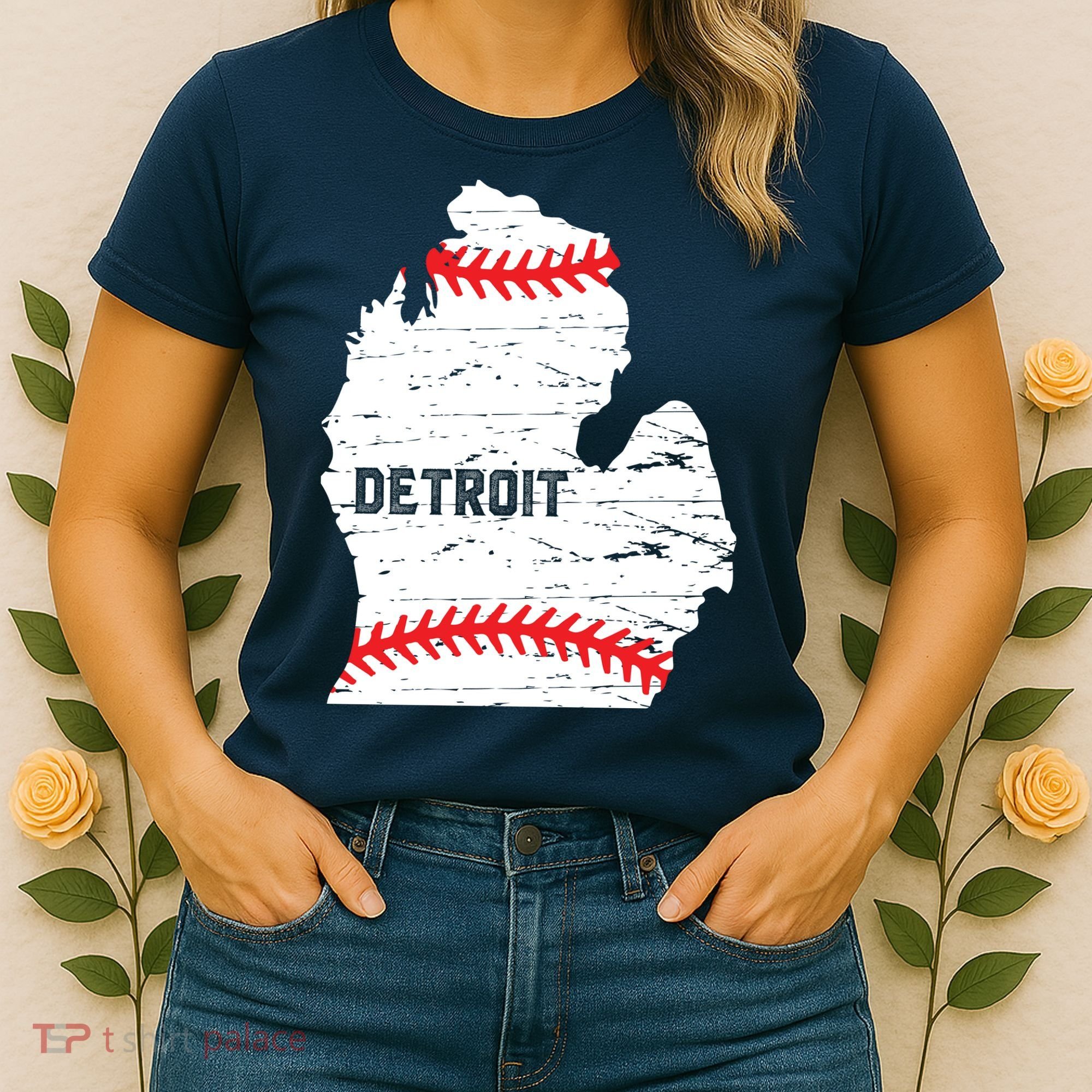 Detroit Michigan Baseball Women's T-Shirt