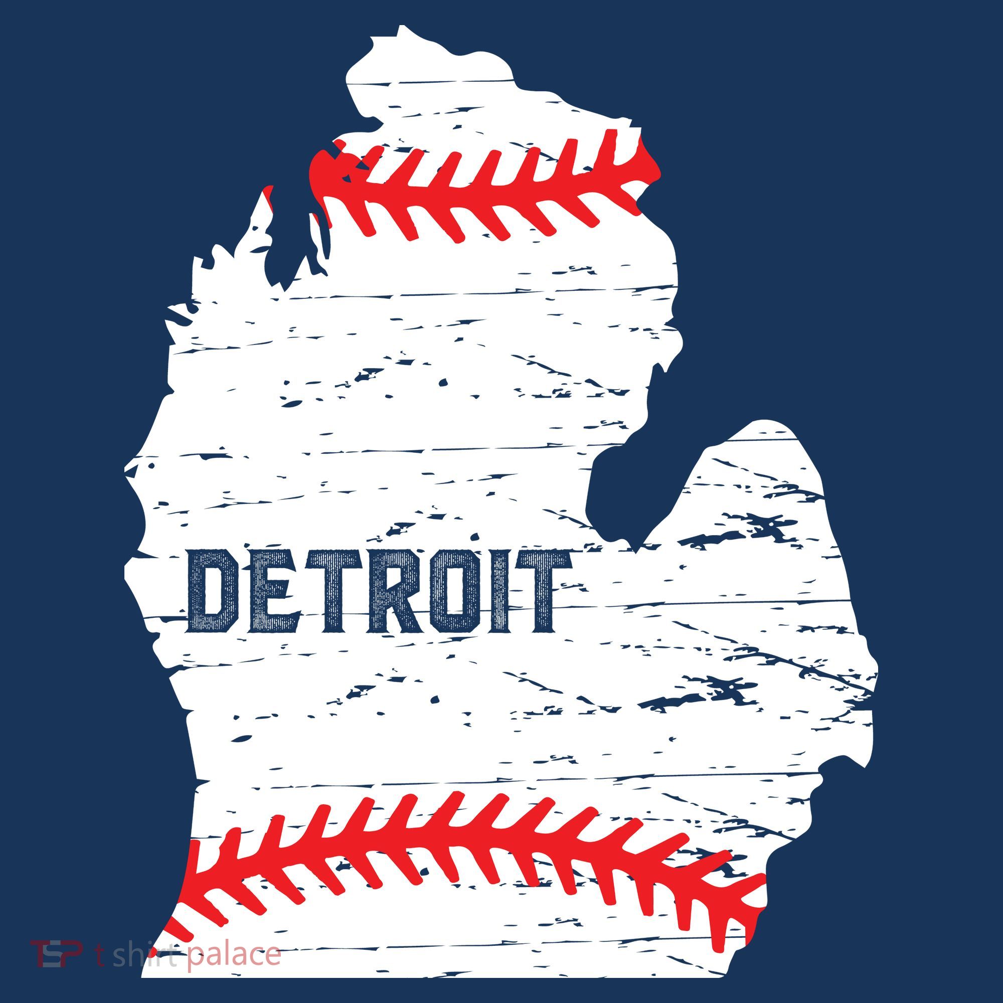 Detroit Michigan Baseball Kids Sweatshirt
