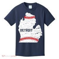 Detroit Michigan Baseball Kids T-Shirt thumb 0