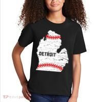 Detroit Michigan Baseball Kids T-Shirt thumb 2