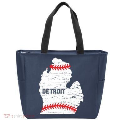 Detroit Michigan Baseball Tote Bag