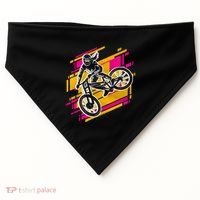 Downhill Mtb Biking Mountain Bike Cool Gift USA-Made Doggie Bandana thumb 0