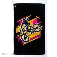 Downhill Mtb Biking Mountain Bike Cool Gift Golf Towel thumb 0
