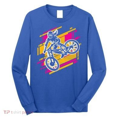 Downhill Mtb Biking Mountain Bike Cool Gift Long Sleeve Shirt