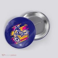 Downhill Mtb Biking Mountain Bike Cool Gift Button thumb 0