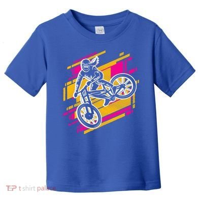 Downhill Mtb Biking Mountain Bike Cool Gift Toddler T-Shirt