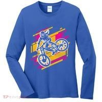 Downhill Mtb Biking Mountain Bike Cool Gift Women's Long Sleeve Shirt thumb 0