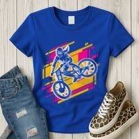 Downhill Mtb Biking Mountain Bike Cool Gift Women's T-Shirt thumb 3