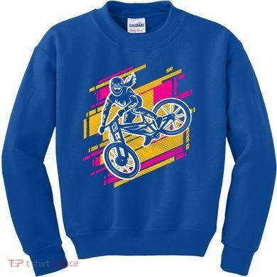 Downhill Mtb Biking Mountain Bike Cool Gift Kids Sweatshirt