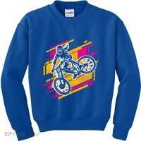 Downhill Mtb Biking Mountain Bike Cool Gift Kids Sweatshirt thumb 0