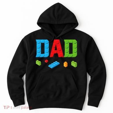 Dad Master Builder Building Bricks Blocks Family Set Parents Hoodie