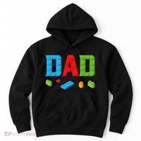 Dad Master Builder Building Bricks Blocks Family Set Parents Hoodie thumb 0