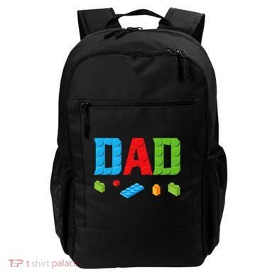 Dad Master Builder Building Bricks Blocks Family Set Parents Backpack