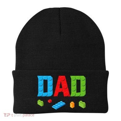 Dad Master Builder Building Bricks Blocks Family Set Parents Beanie