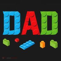 Dad Master Builder Building Bricks Blocks Family Set Parents Coaster thumb 2