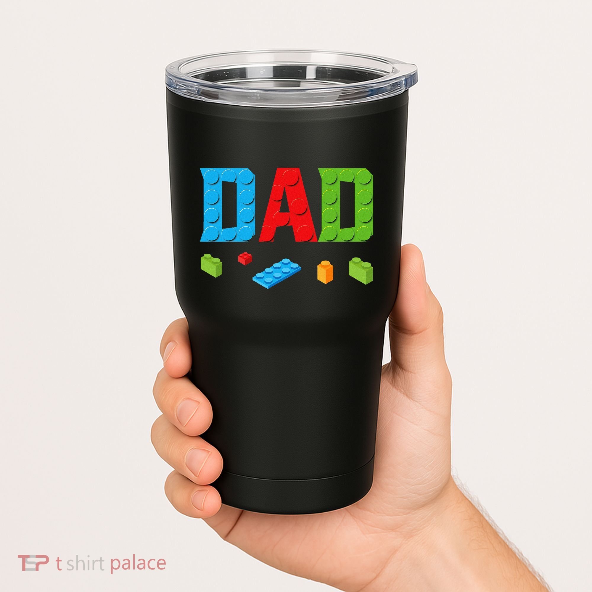 Dad Master Builder Building Bricks Blocks Family Set Parents Tumbler