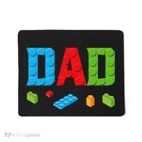 Dad Master Builder Building Bricks Blocks Family Set Parents Mousepad thumb 0