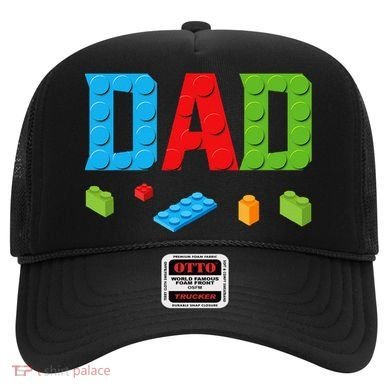 Dad Master Builder Building Bricks Blocks Family Set Parents Hat