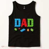 Dad Master Builder Building Bricks Blocks Family Set Parents Tank Top thumb 2