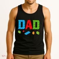 Dad Master Builder Building Bricks Blocks Family Set Parents Tank Top thumb 3