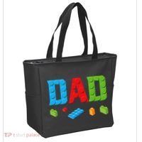 Dad Master Builder Building Bricks Blocks Family Set Parents Tote Bag thumb 2