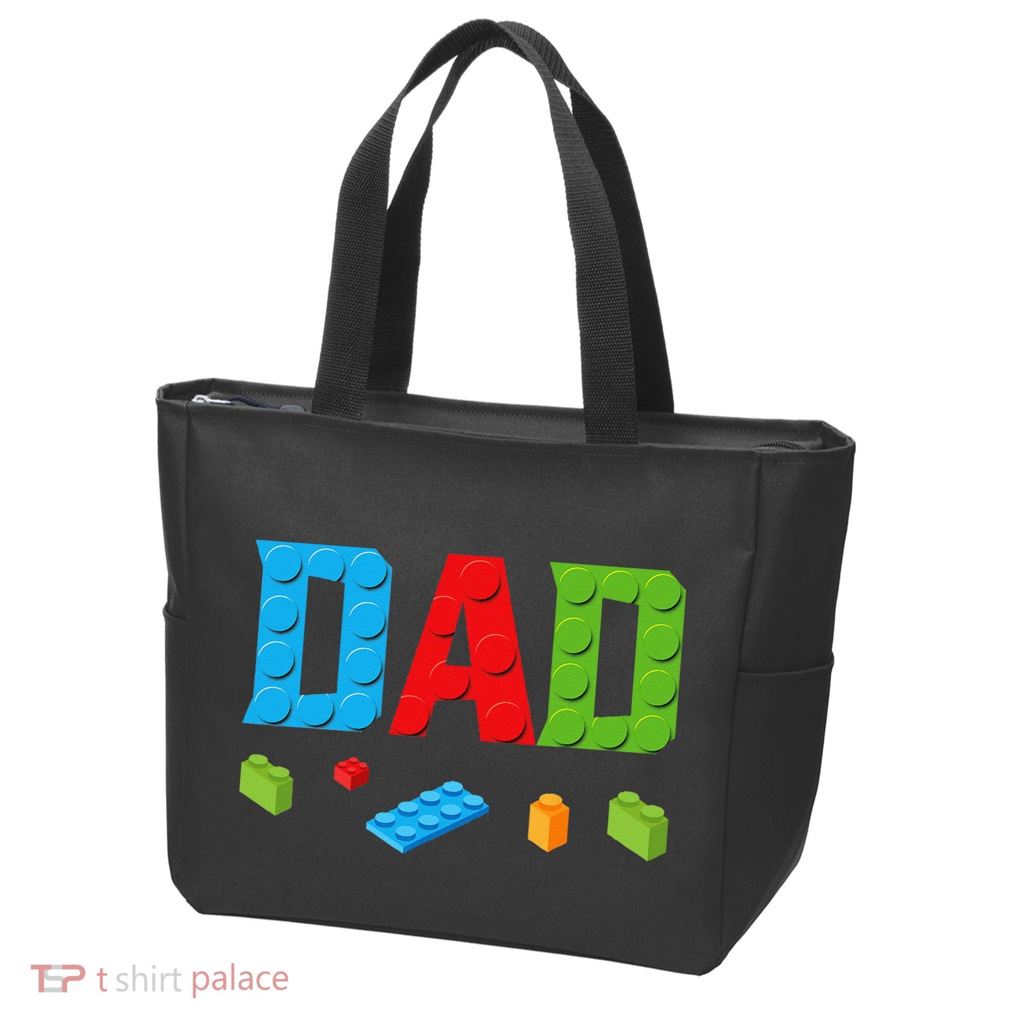 Dad Master Builder Building Bricks Blocks Family Set Parents Tote Bag