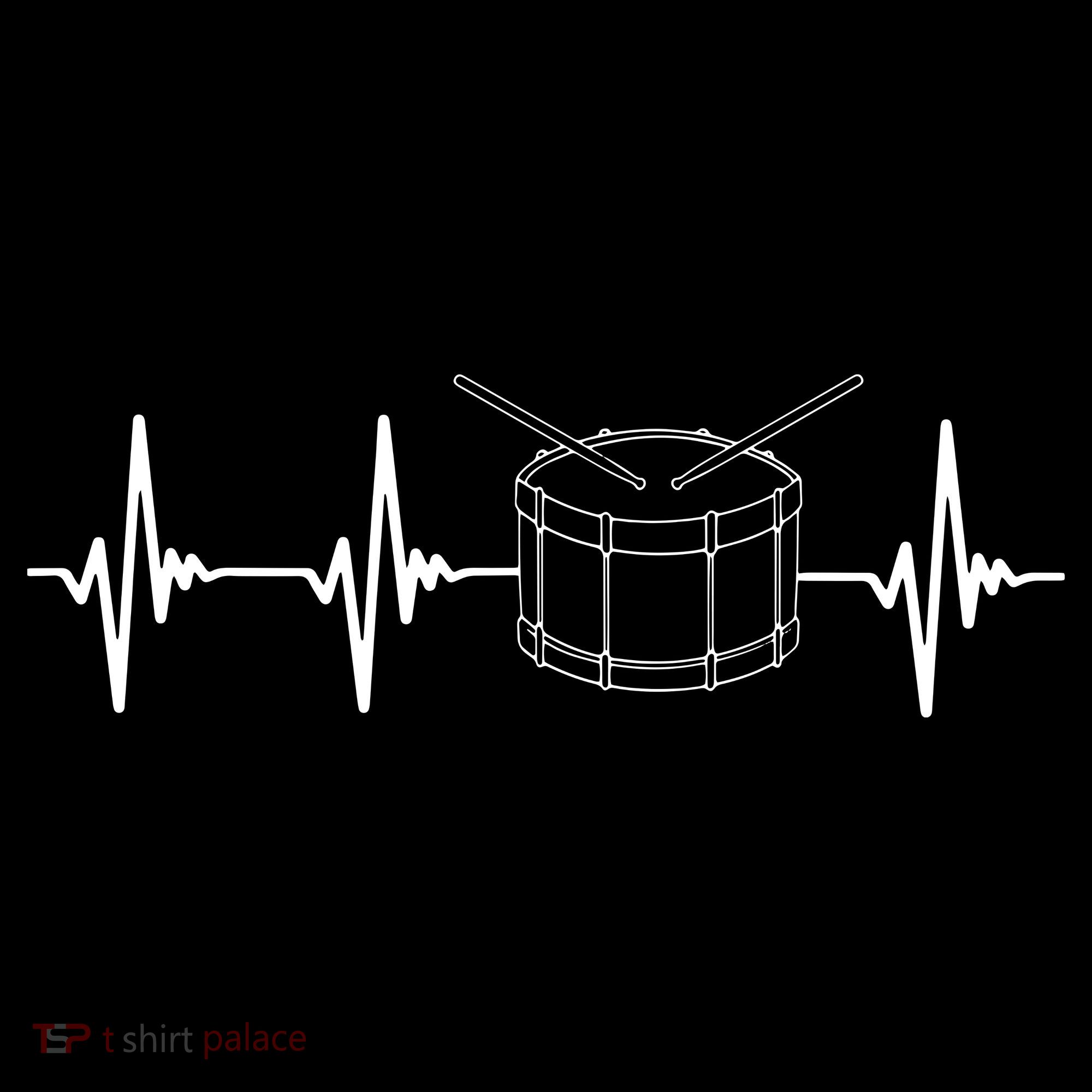 Drumline Marching Band Drumline Heartbeat Tee Backpack