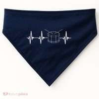 Drumline Marching Band Drumline Heartbeat Tee USA-Made Doggie Bandana thumb 0