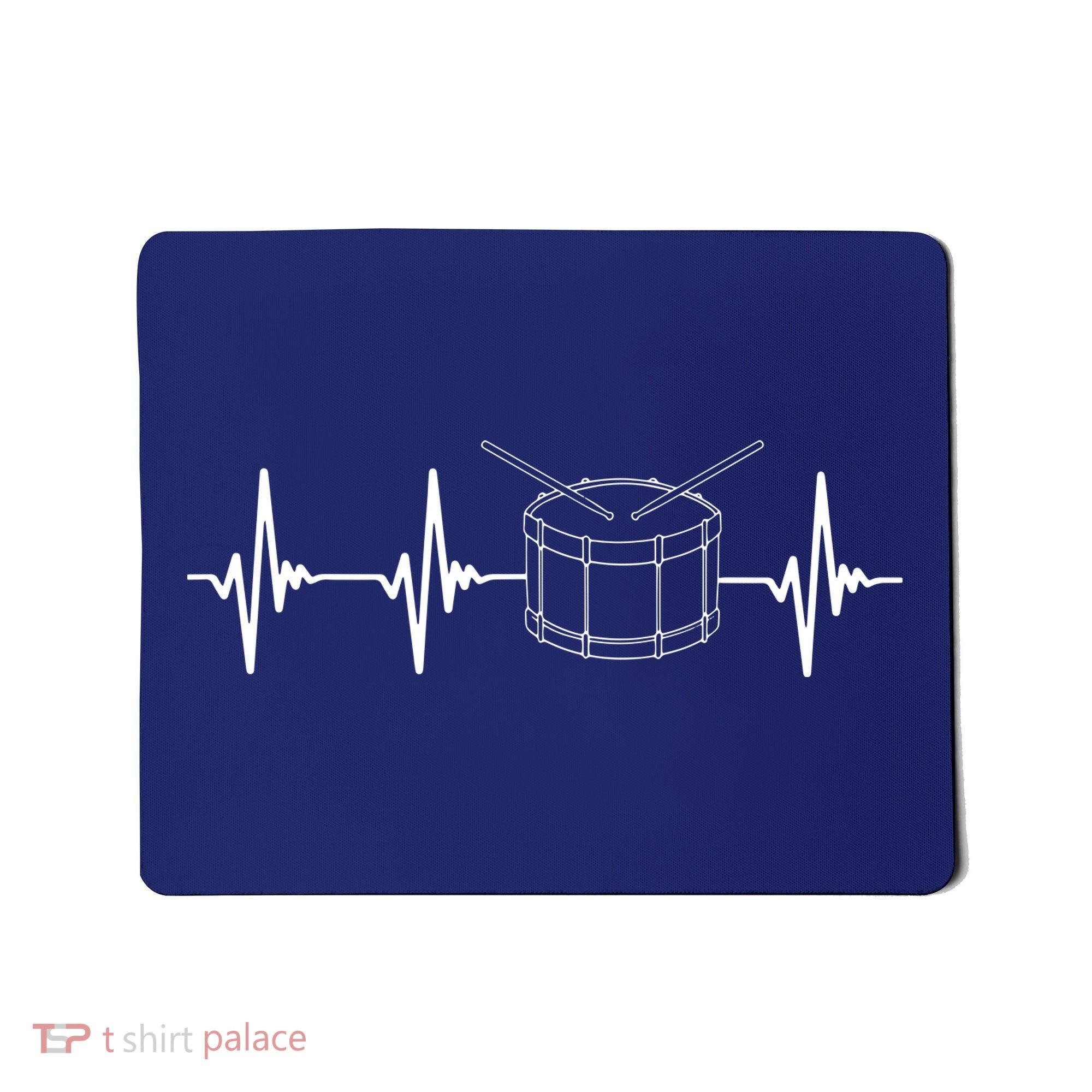 Drumline Marching Band Drumline Heartbeat Tee Mousepad