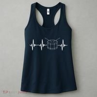 Drumline Marching Band Drumline Heartbeat Tee Women's Tank Top thumb 3