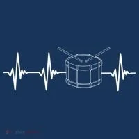 Drumline Marching Band Drumline Heartbeat Tee Toddler T-Shirt thumb 4