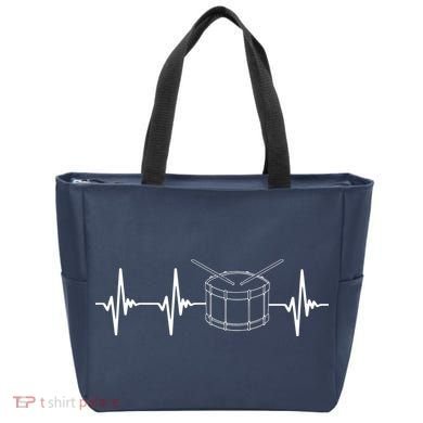 Drumline Marching Band Drumline Heartbeat Tee Tote Bag