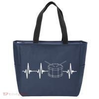 Drumline Marching Band Drumline Heartbeat Tee Tote Bag thumb 0