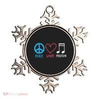 Drumline Marching Band Shirts Peace Love Percussion Ornament thumb 0