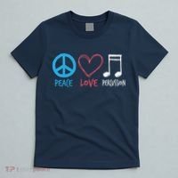 Drumline Marching Band Shirts Peace Love Percussion T-Shirt thumb 5