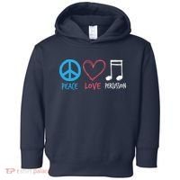 Drumline Marching Band Shirts Peace Love Percussion Toddler Hoodie thumb 0