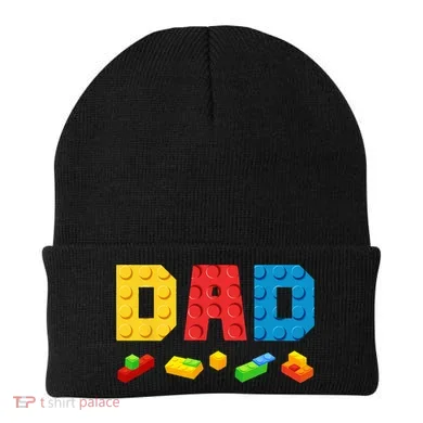 Dad Master Builder Building Bricks Blocks Family Beanie