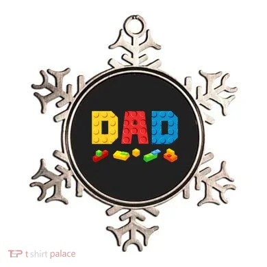 Dad Master Builder Building Bricks Blocks Family Ornament