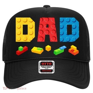 Dad Master Builder Building Bricks Blocks Family Hat